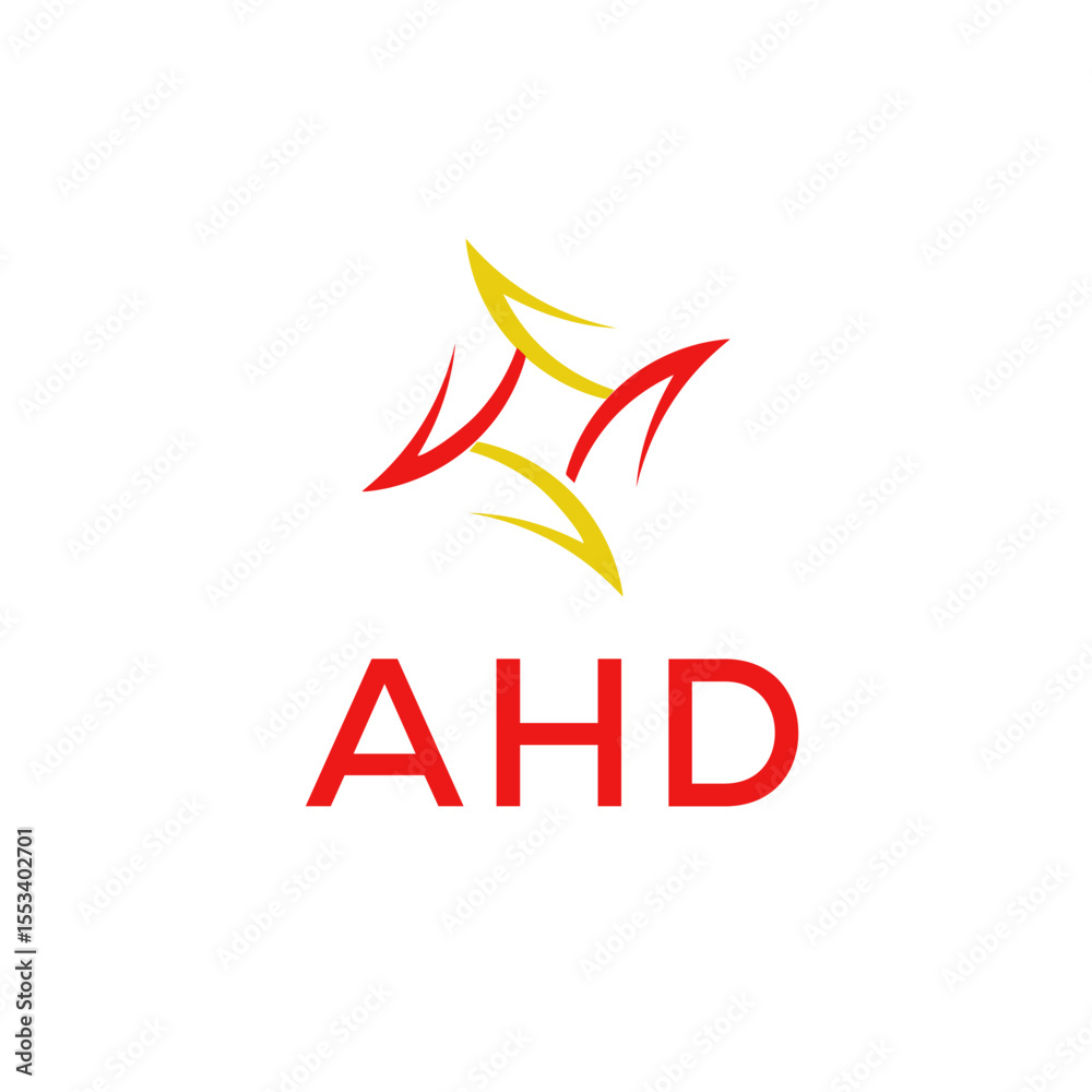 Obraz premium AHD Logo design vector template