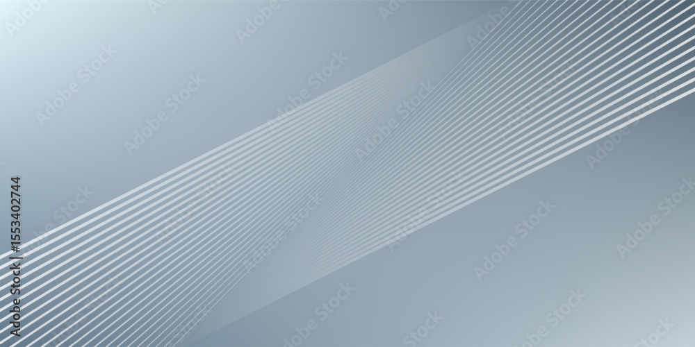 Naklejka premium Abstract hexagon lines on gray background. Geometric stripe line art design modern