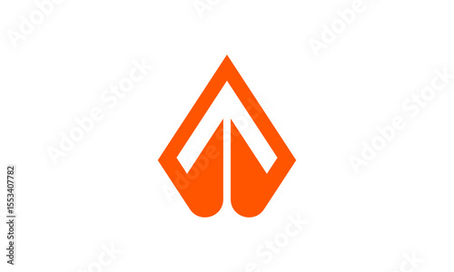 Up Growth Arrow Logo Design – Clean and Bold Upward Arrow Symbol Representing Success, Progress, and Business Growth