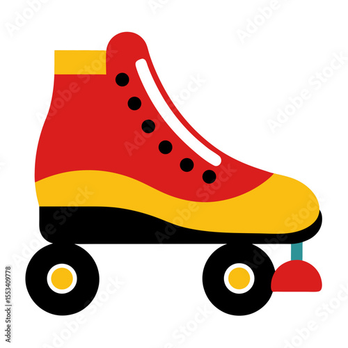 retro-roller-skate---vector-illustration