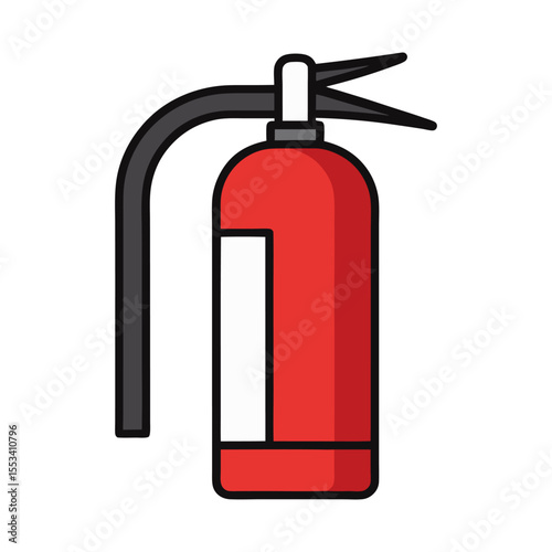 Flat fire extinguisher icon vector illustration design