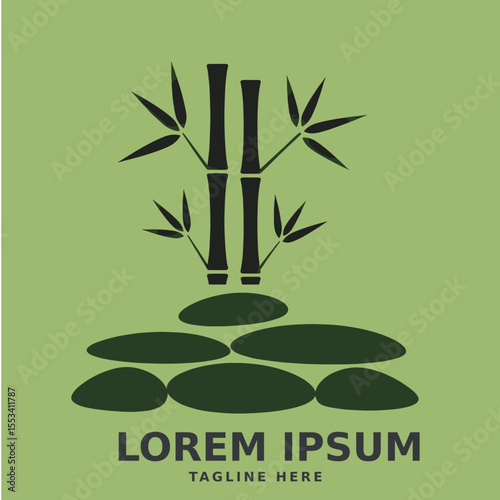 Bamboo stones spa therapy icon