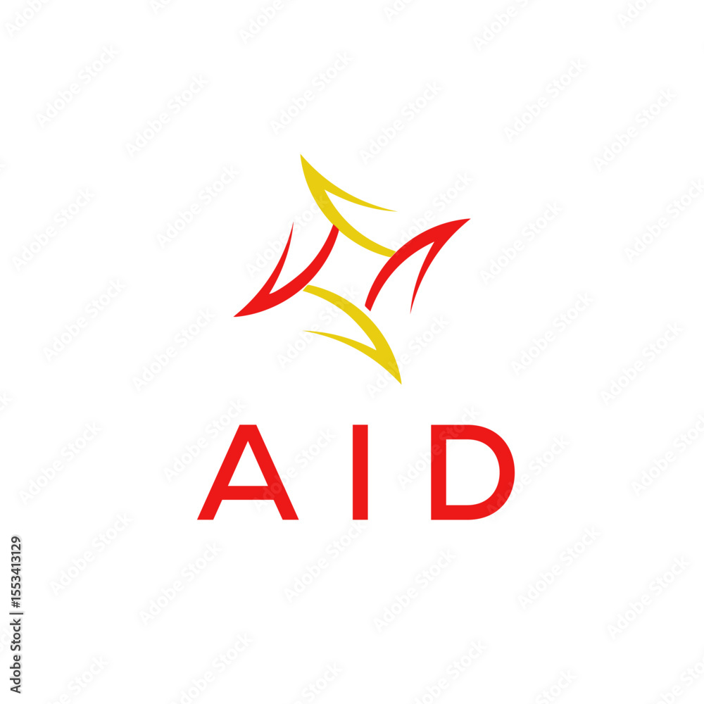 Obraz premium AID LOGO DESIGN VECTOR TEMPLATE 