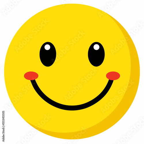 smiley face on white background