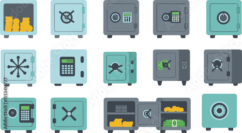 Secure Safe and Vault Icons: Digital, Physical, and Symbolic Representations of Safety and Security