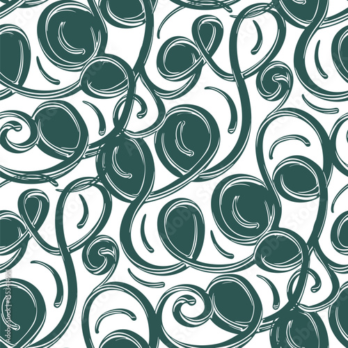 Seamless pattern with a simple abstract drawing