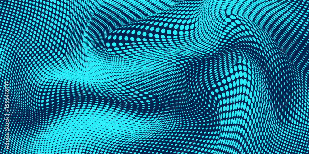 Abstract blue particle background. Flow wave with dot landscape. Digital data structure. Future mesh or sound grid. Pattern point visualization. Technology vector illustration. Abstract blue particle background. Flow wave with dot landscape. Digital data structure. Future mesh or sound grid. Pattern point visualization. Technology vector illustration.