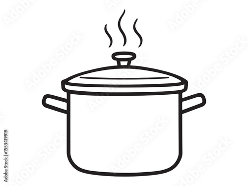 Pressure Cooker Graphic Kitchen Tool Vector
