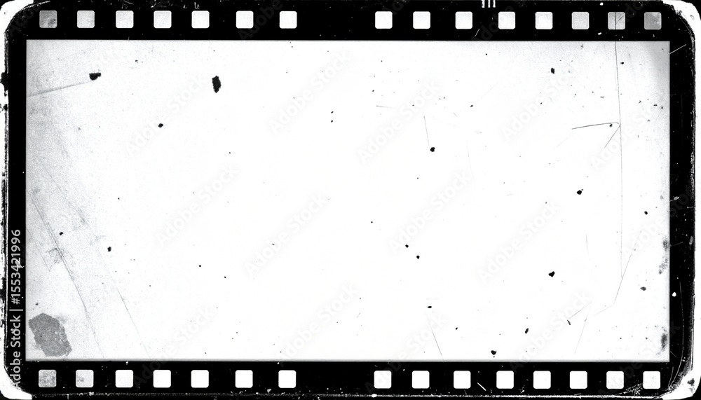 Fototapeta premium Noisy film frame with heavy noise, dust and grain
