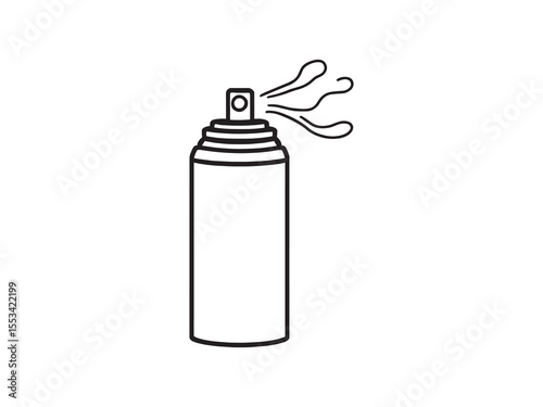 Simple air freshener vector line art illustration