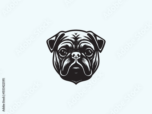 Creative Pug Dog Victor illustration