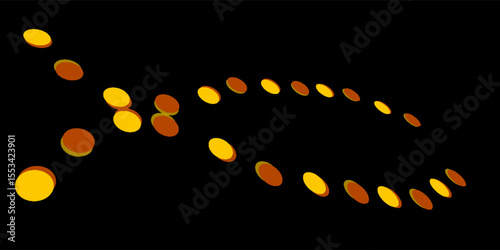 Texture of blurred bokeh colorful lights on black background. eps 10 in vector illustration