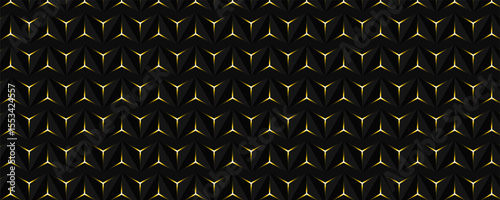 Dark black and white horizontal hexagonal technology abstract vector background. red bright energy flashes under hexagon in futuristic modern technology wide banner. Dark gray honeycomb texture grid.