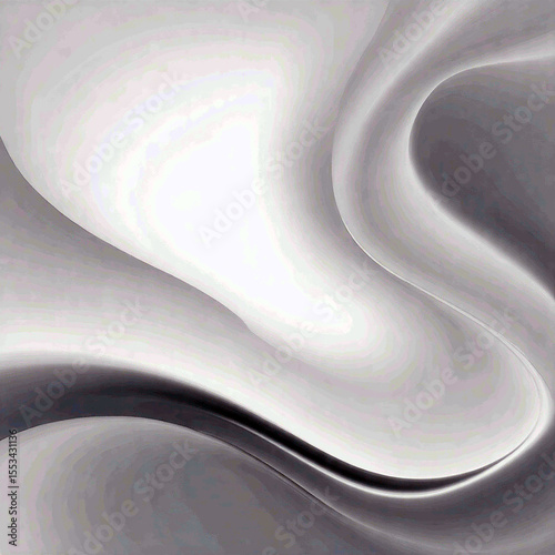 Abstract White Silk Drape: Elegant, Smooth, and Serene Background Texture.