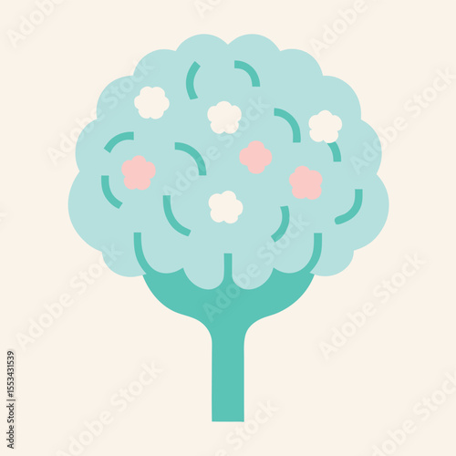 Surreal Artistic Brain Tree A Unique Illustration