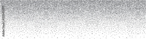 Gray Glitter Luxury Confetti Sparkles, Shiny Gray Particles Scattered on White Background, Premium Vector for Celebration, Festive Event, Party, Holiday or Luxury Design Projects
