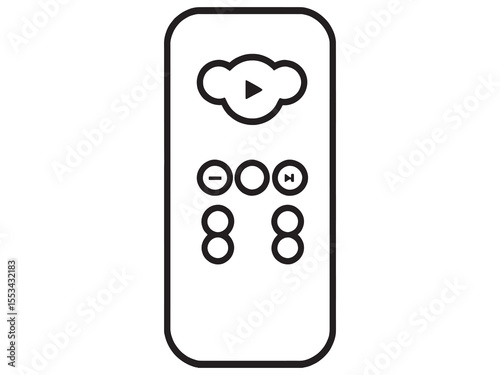 Simple Remote Control Illustration Vector