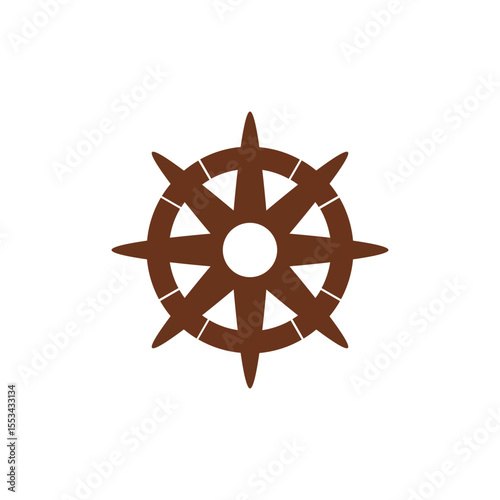 ship steering wheel icon
