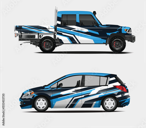 Custom Car and Truck Wrap Designs Two vehicles