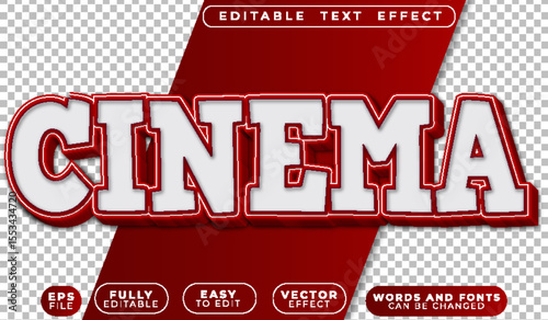  Cinema Film Movie Screen Theater Premiere Editable Vector Text File