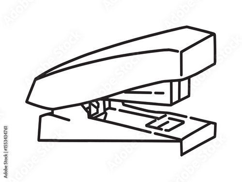Stapler Icon Outline Drawing Design