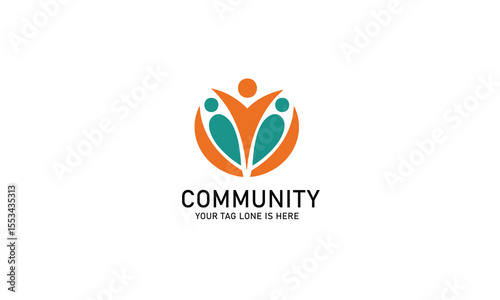  Community, Teamwork & People Unity Logo Design for Social, Health, Business & Education