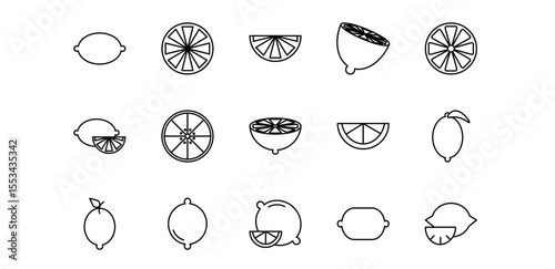 lemon icon pack illustration