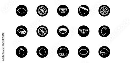 lemon icon pack illustration