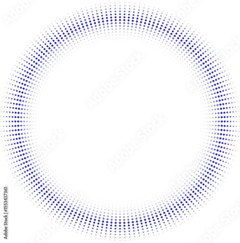Overlay halftone translucent gradient ring