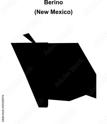 Berino (New Mexico) blank outline map