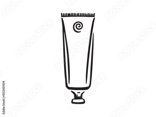 Toothpaste Squeezing From Tube Illustration