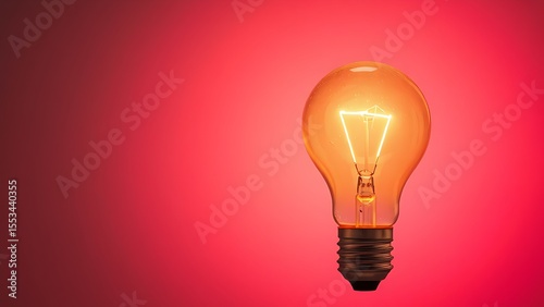 An abstract light bulb glowing against a gradient, representing creativity and bright ideas.