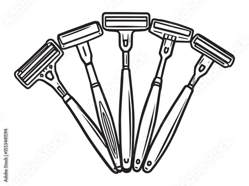 Vintage Razor Blade Minimalist Design