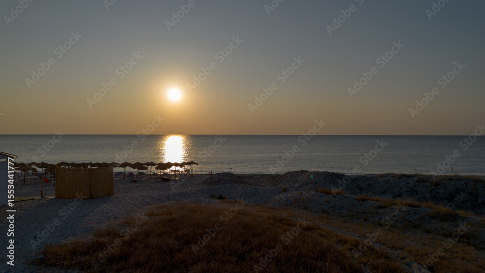 Obraz premium tramonto sull'oceano