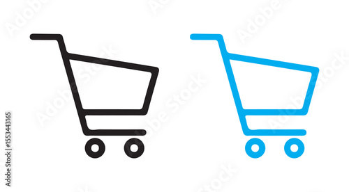 shopping cart isolated on white background