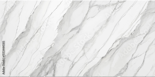 Elegant white marble texture with grey veins isolated on white background