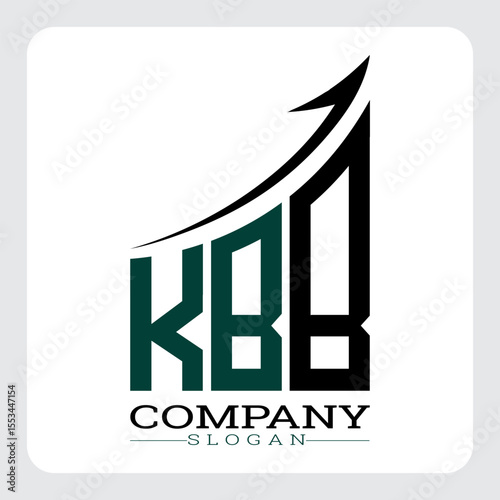 KBB Company Logo Design Growth vector, KBB Upward Arrow Business Success Logo vector, KBB Corporate Branding Logo , KBB logo design, KBB simple and modern logo, KBB business finance logo design, etc.