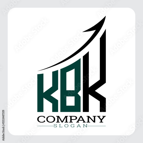 KBK Company Logo Design Growth vector, KBK Upward Arrow Business Success Logo vector, KBK Corporate Branding Logo , KBK logo design, KBK simple and modern logo, KBK business finance logo design, etc.