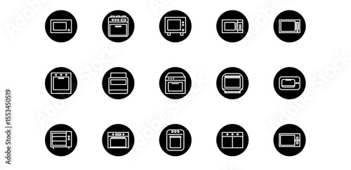 oven icon pack illustration