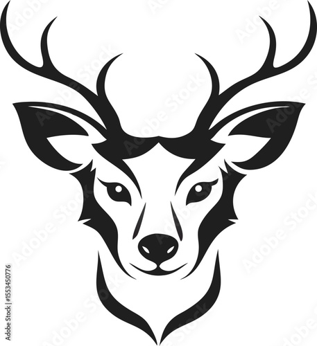 Digital Vector Silhouettes  Forest Animals   Deer  Fox  Bear Set Graphics