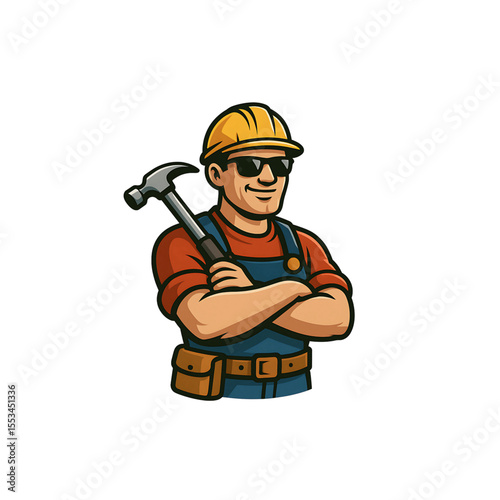 worker with hammer