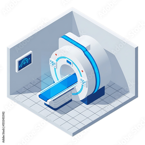 MRI machine for internal body scanning.