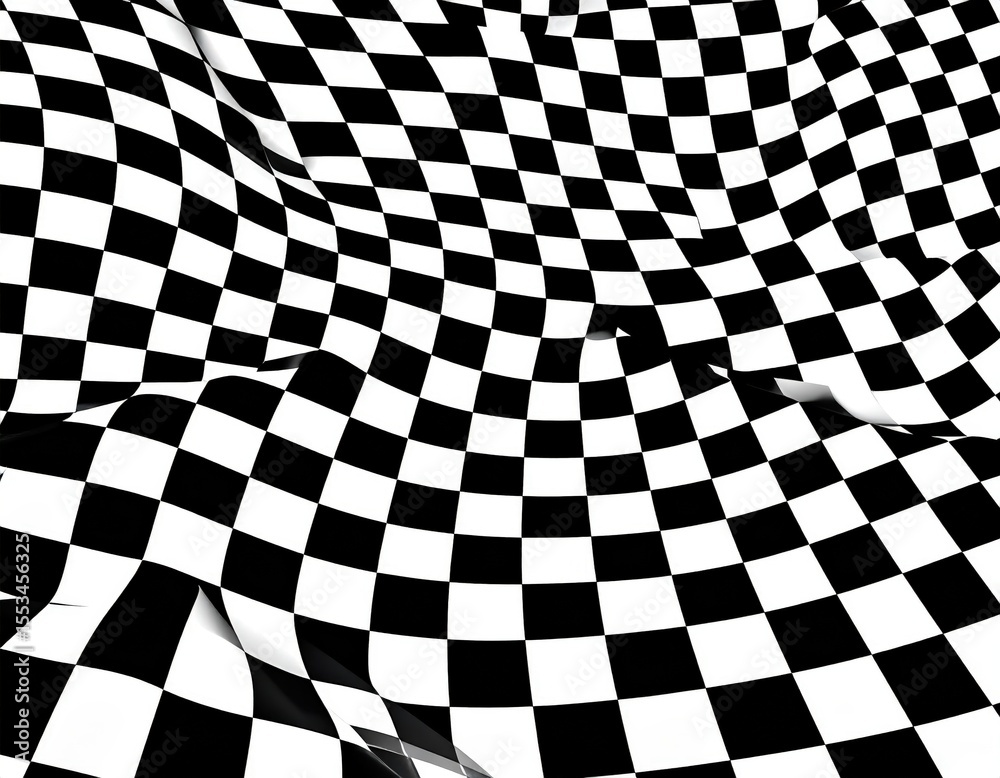 Fototapeta premium Abstract Black And White Checkered Pattern