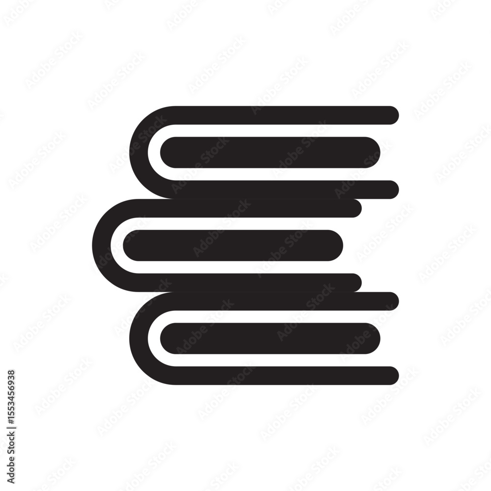 Minimalist book symbol silhouette. Simple open book with highlighted content lines. Minimalist book symbol silhouette. Simple open book with highlighted content lines.