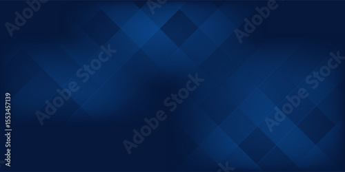 Black dark navy blue silver abstract pattern background. Geometric shape. Line triangle angle fold polygon diamond 3D simple abstract modern