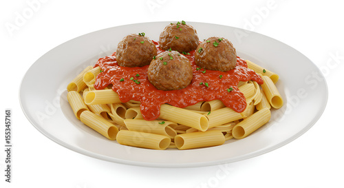 pasta with tomato sauce and basil