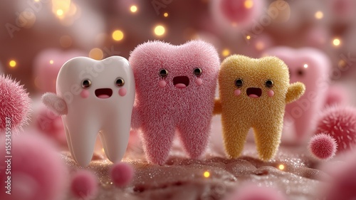 Both bacteria and teeth
