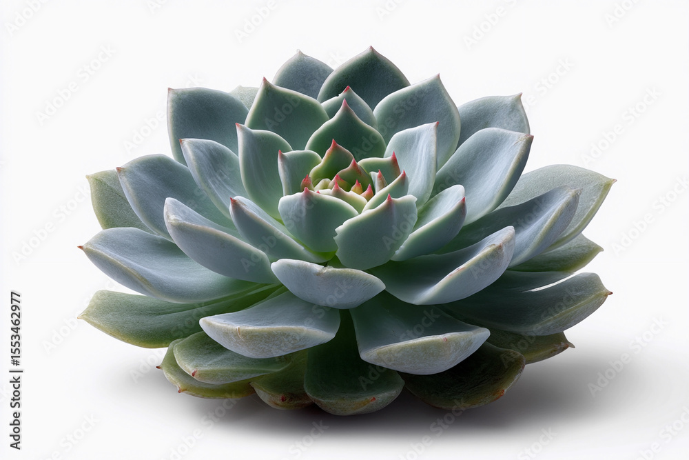 Fototapeta premium Succulent plant in vibrant green displaying intricate leaf patterns
