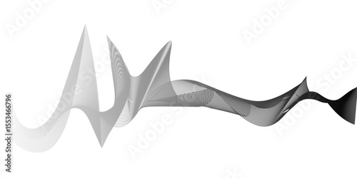 vector illustration of an abstract shark