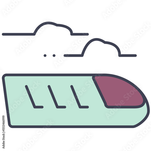 Modern Train Icon